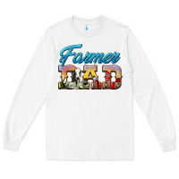 White Western Farmer Dad Long Sleeve Tee - LillyAllenDesigns