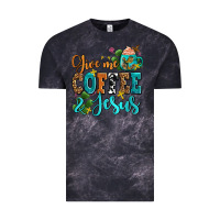 Cloud Black gıve me coffee and jesus Vintage Tee - AdoDesignShop