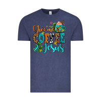 Vintage Denim gıve me coffee and jesus Vintage Tee - AdoDesignShop