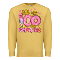 Antique Gold little miss 100 days smarter Premium Sweatshirt - Artiststas