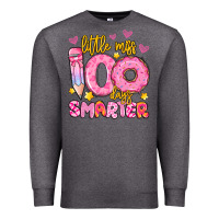 Charcoal Heather little miss 100 days smarter Premium Sweatshirt - Artiststas