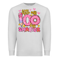 Dove Grey little miss 100 days smarter Premium Sweatshirt - Artiststas