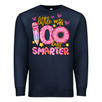 Little Miss 100 Days Smarter Premium Sweatshirt | Teevron