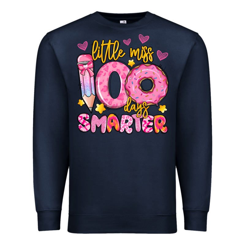 Little Miss 100 Days Smarter Premium Sweatshirt by Artiststas | Teevron