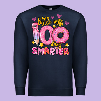 Little Miss 100 Days Smarter Premium Sweatshirt Designed By Artiststas