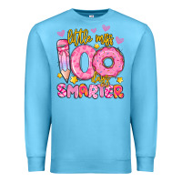 Ocean Blue little miss 100 days smarter Premium Sweatshirt - Artiststas