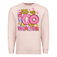 Pale Pink little miss 100 days smarter Premium Sweatshirt - Artiststas