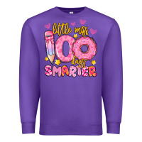 Purple little miss 100 days smarter Premium Sweatshirt - Artiststas