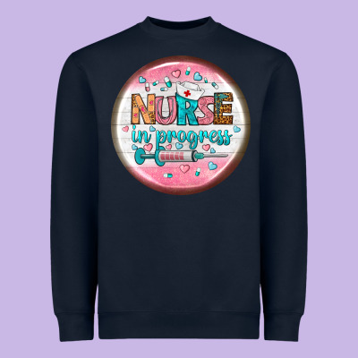 Nurse Round Earrings 2 Heavyweight Sweatshirt Designed By Bundleandbundleshop
