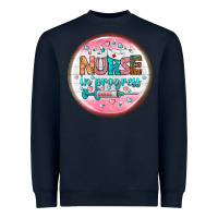 Navy nurse round earrings 2 Heavyweight Sweatshirt - BundleAndBundleShop
