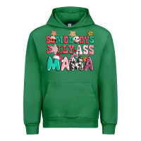 Emerald somebody jolly ass mama pink christmas Urban Hoodie - CowGirlArtShop