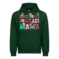 Forest Green somebody jolly ass mama pink christmas Urban Hoodie - CowGirlArtShop