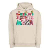 Pigment French Oak somebody jolly ass mama pink christmas Urban Hoodie - CowGirlArtShop