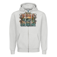Dove Grey runs on dreams and gasoline truck western Zipper Hoodie - NancyCooperArtShop