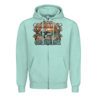 Seafoam runs on dreams and gasoline truck western Zipper Hoodie - NancyCooperArtShop