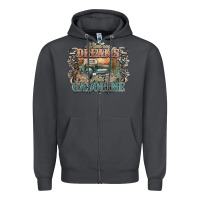 Smoke runs on dreams and gasoline truck western Zipper Hoodie - NancyCooperArtShop