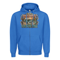 True Royal runs on dreams and gasoline truck western Zipper Hoodie - NancyCooperArtShop