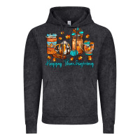 Vintage Black happy thanksgiving coffee Vintage Hoodie - JahusDesignShop