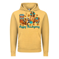 Vintage Mustard happy thanksgiving coffee Vintage Hoodie - JahusDesignShop