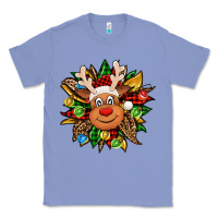 Colony Blue Christmas reindeer sunflower Classic Tee - Jasminsmagicworld