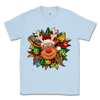 Christmas Reindeer Sunflower Classic Tee | Teevron