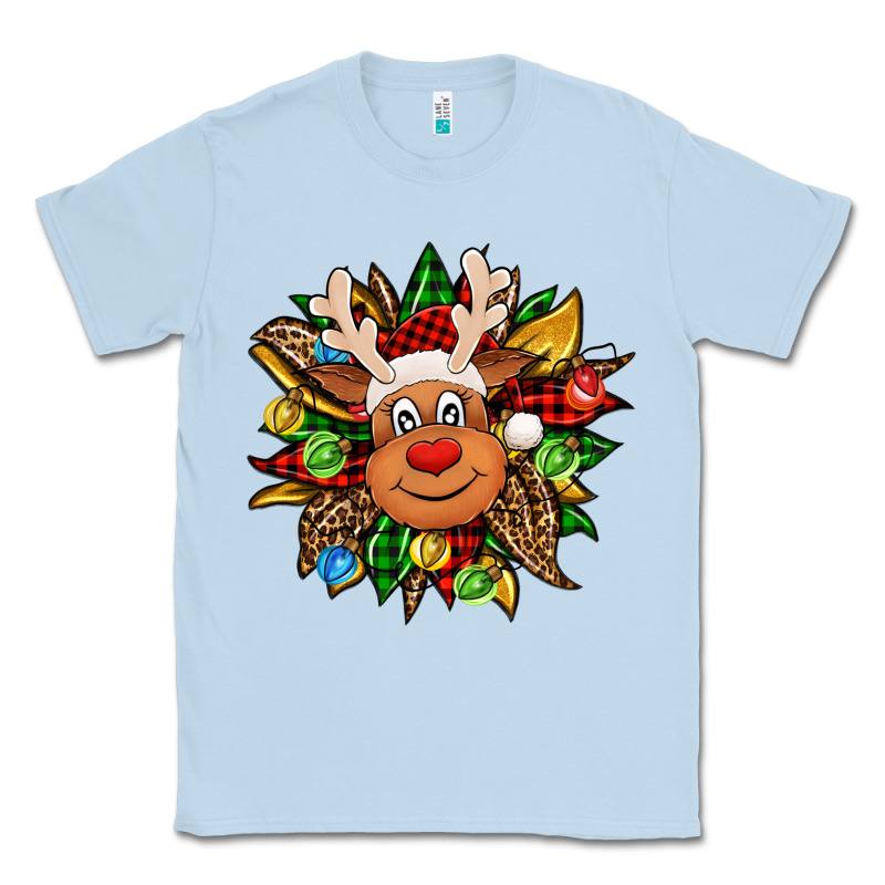 Christmas Reindeer Sunflower Classic Tee by Jasminsmagicworld | Teevron