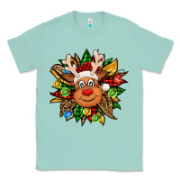 Seafoam Christmas reindeer sunflower Classic Tee - Jasminsmagicworld