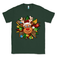 Sports Green Christmas reindeer sunflower Classic Tee - Jasminsmagicworld