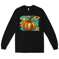 Black pumpkin western Long Sleeve Tee - BarkalooDesign