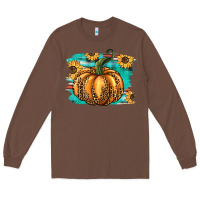 Chestnut pumpkin western Long Sleeve Tee - BarkalooDesign