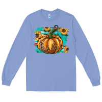 Colony Blue pumpkin western Long Sleeve Tee - BarkalooDesign