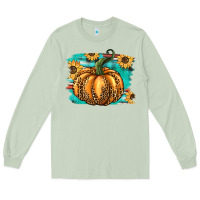 Matcha pumpkin western Long Sleeve Tee - BarkalooDesign