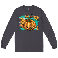 Smoke pumpkin western Long Sleeve Tee - BarkalooDesign