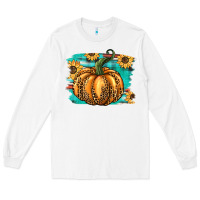 White pumpkin western Long Sleeve Tee - BarkalooDesign