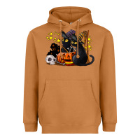 Meerkat halloween black cats Heavyweight Hoodie - LillyAllenDesigns