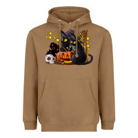 Toasted Coconut halloween black cats Heavyweight Hoodie - LillyAllenDesigns