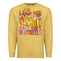 Antique Gold little miss 100 days smarter Premium Sweatshirt - Artiststas
