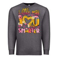 Little Miss 100 Days Smarter Premium Sweatshirt | Teevron