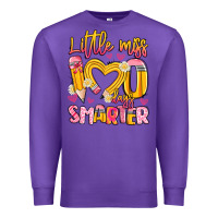 Purple little miss 100 days smarter Premium Sweatshirt - Artiststas