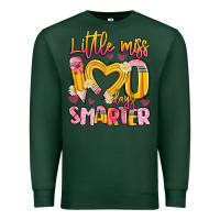 Sports Green little miss 100 days smarter Premium Sweatshirt - Artiststas