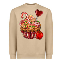 Mushroom Christmas candy cupcake Heavyweight Sweatshirt - AdoDesignShop