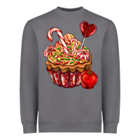 Storm Christmas candy cupcake Heavyweight Sweatshirt - AdoDesignShop