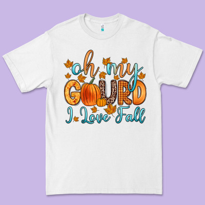 Oh My Gourd I Love Fall Premium Tee Designed By Zillion Design Studio