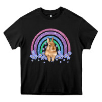 Black bunny rainbow Heavy Core Tee - Artiststas