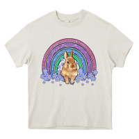 Cream bunny rainbow Heavy Core Tee - Artiststas