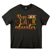 Asphalt dope black educator Heavy Core Tee - texasbilliewilder