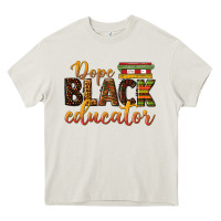 Cream dope black educator Heavy Core Tee - texasbilliewilder