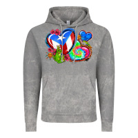 Cloud Rock western leopard puerto rico   hearts Vintage Hoodie - AdoDesignShop