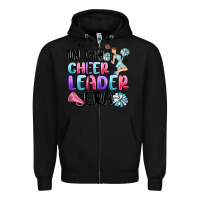 Black in my cheer leader era Zipper Hoodie - MaliasSmallBusiness