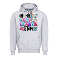 Heather Grey in my cheer leader era Zipper Hoodie - MaliasSmallBusiness